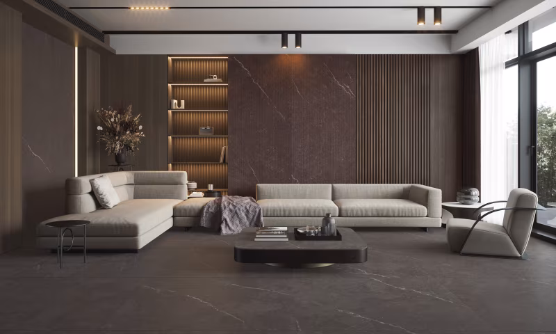The exquisite ROYAL collection from MUSEUM, inspired by Imperial Breccia from Tuscany